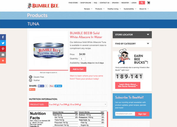 Bumble Bee Seafoods Project Image