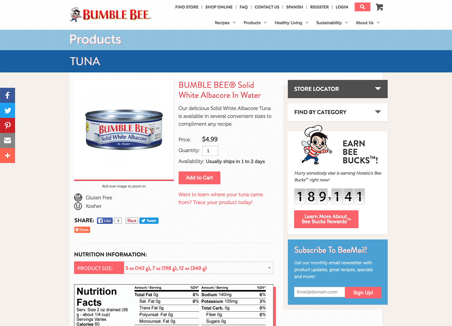 Bumble Bee Seafoods Carousel Image 1